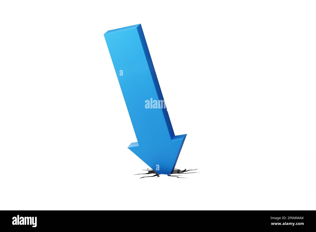 Concept of the economic crisis with chart - 3d rendering Stock Photo ...