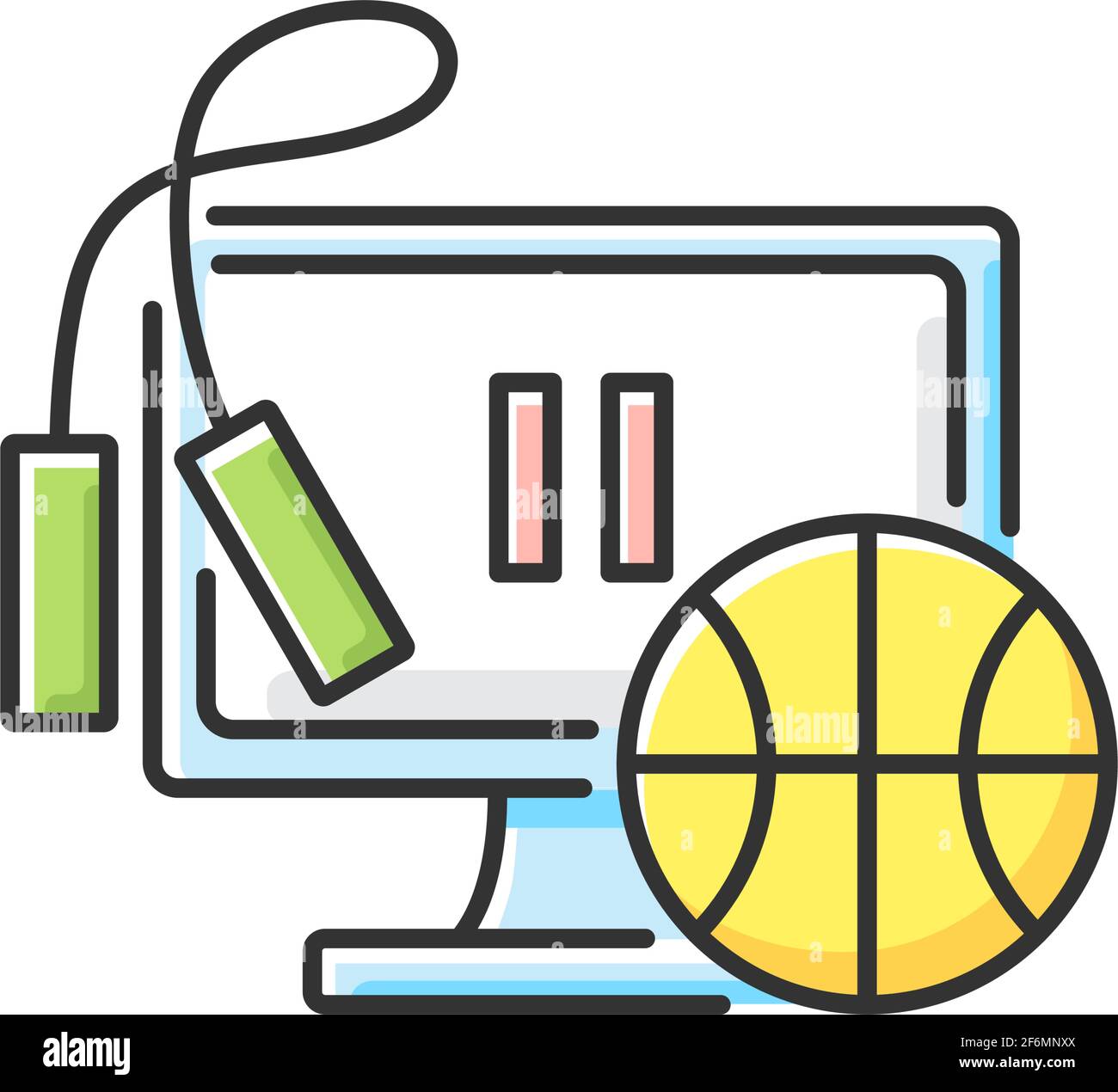 Taking exercise break RGB color icon Stock Vector Image & Art - Alamy