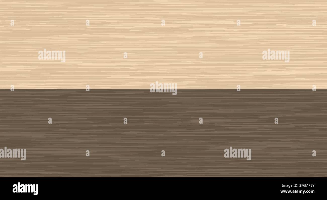 Brown wood texture, light and dark. Wooden plank. Floor maple. Vector illustration. Stock Vector