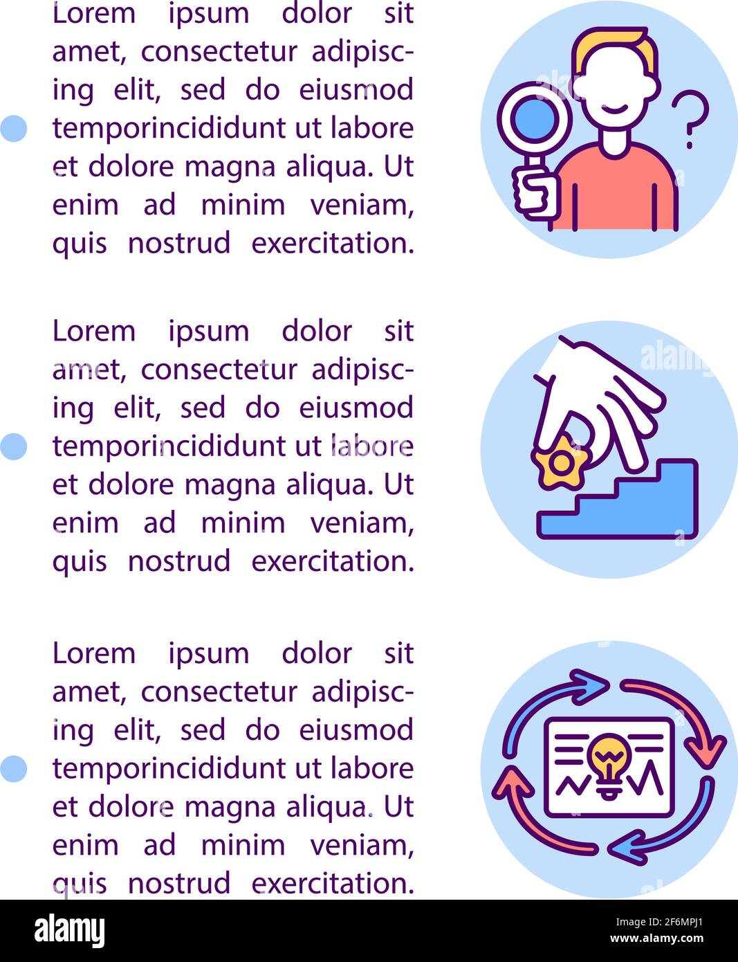 Unlocking potential concept line icons with text Stock Vector Image 