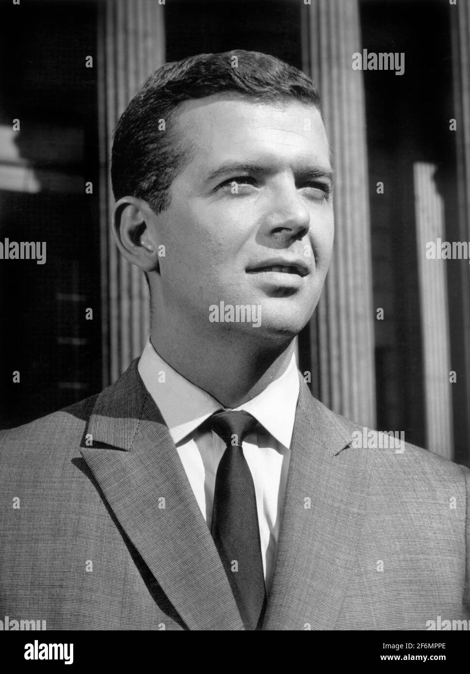 Robert Reed, Head and Shoulders Publicity Portrait for the TV Series, 'The Defenders', CBS-TV, 1961-1965 Stock Photo