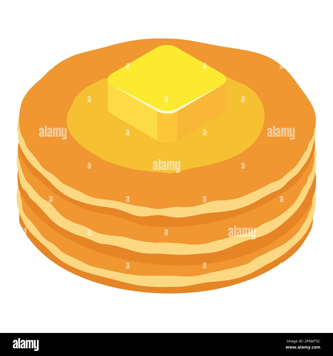 Buttermilk pancake stack Stock Vector Images Alamy
