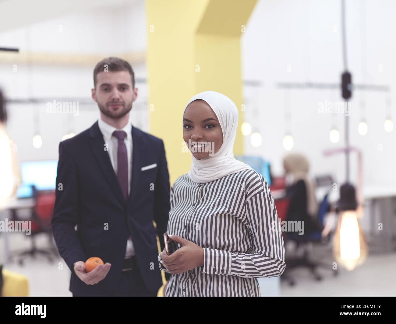 business people portrait at coworking open space office Stock Photo - Alamy