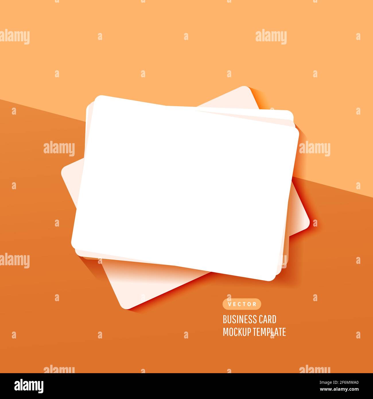 Five Blank Playing Cards Mockup White Cards On White Background