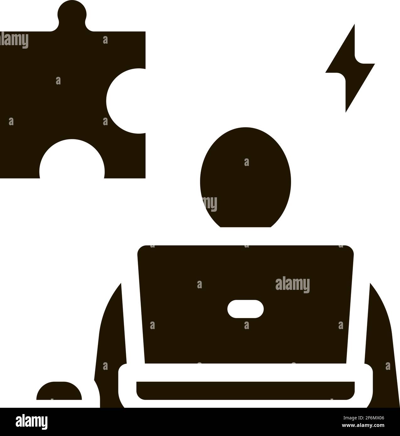 human testing software icon Vector Glyph Illustration Stock Vector ...