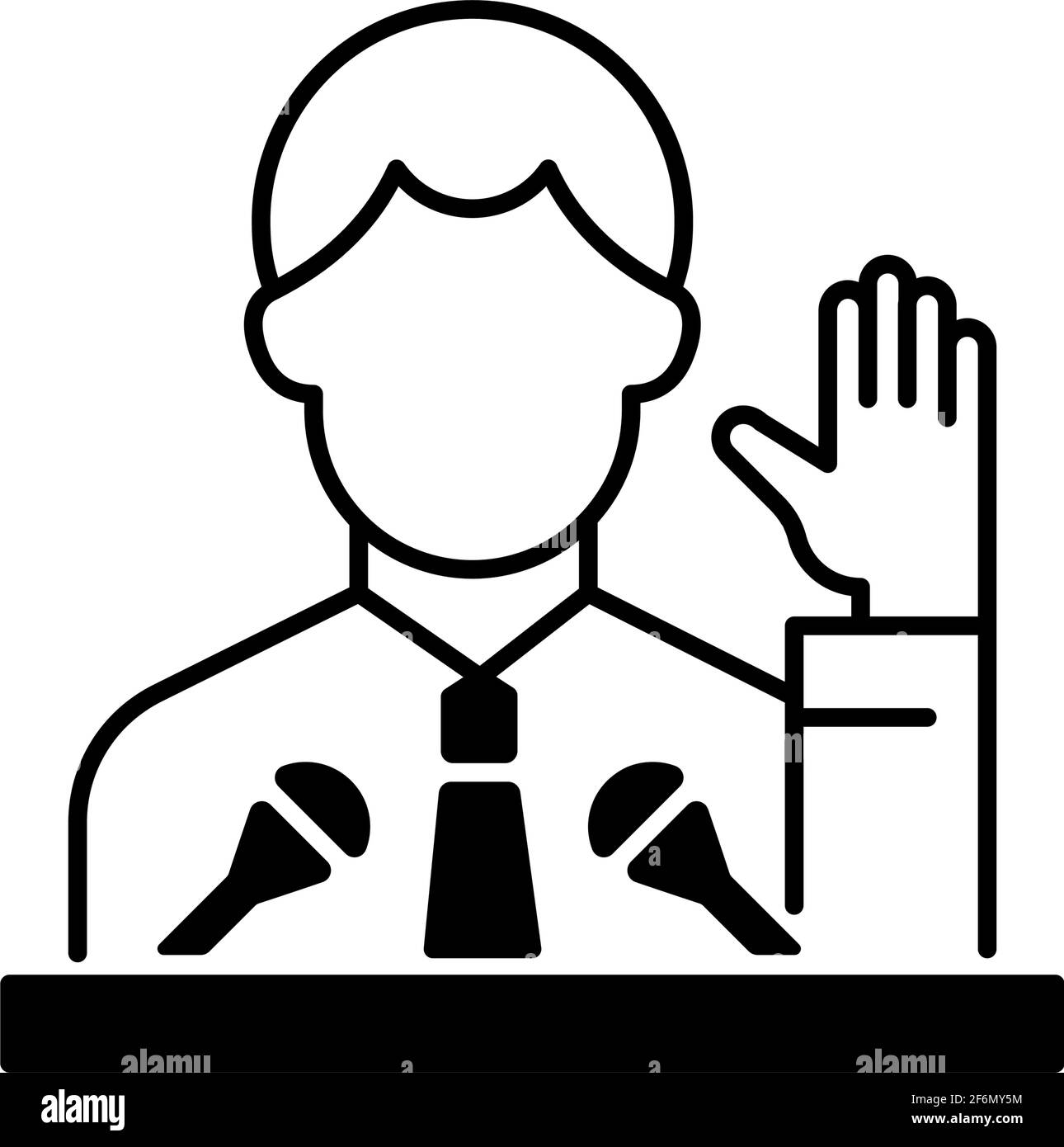 Political elite black linear icon Stock Vector Image & Art - Alamy