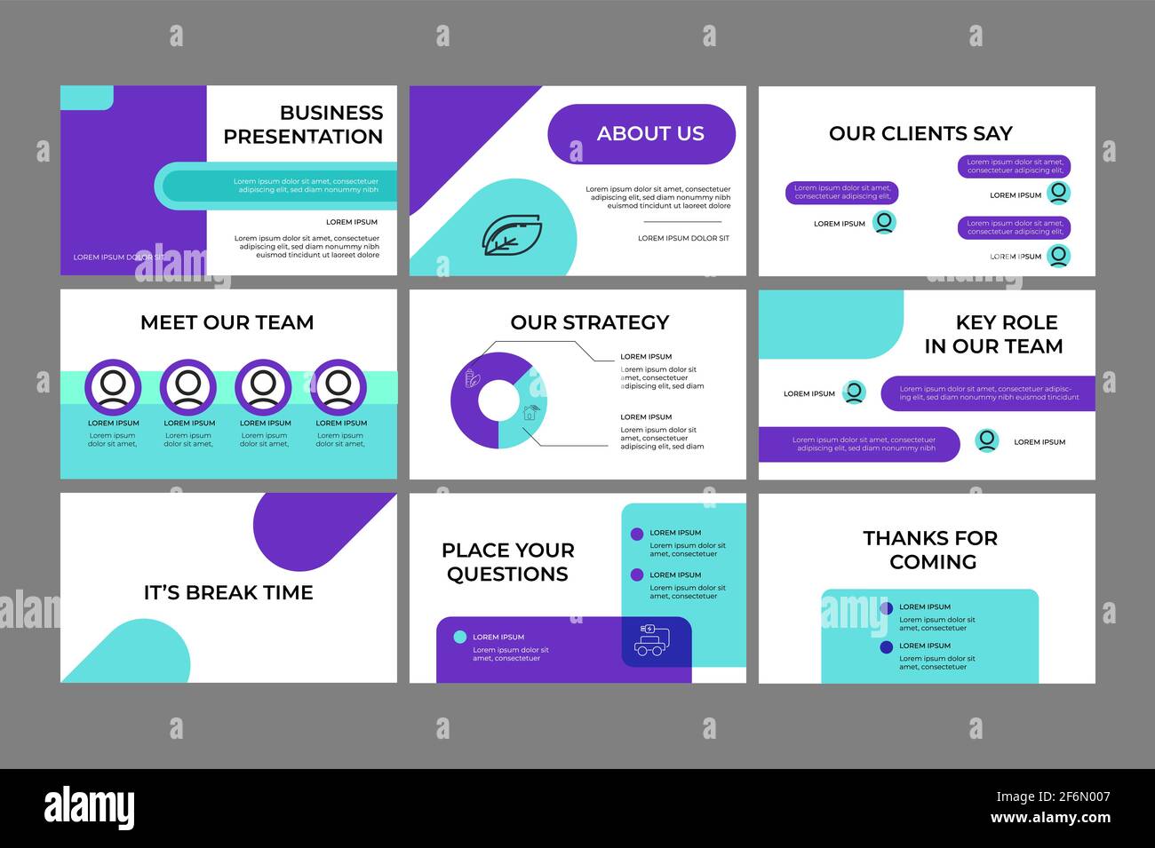 Company, Investment Presentation Stock Vector