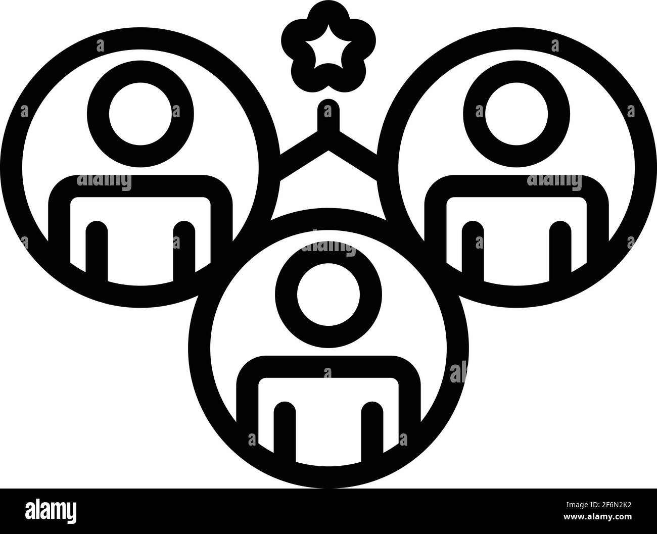 Help crew icon. Outline Help crew vector icon for web design isolated ...