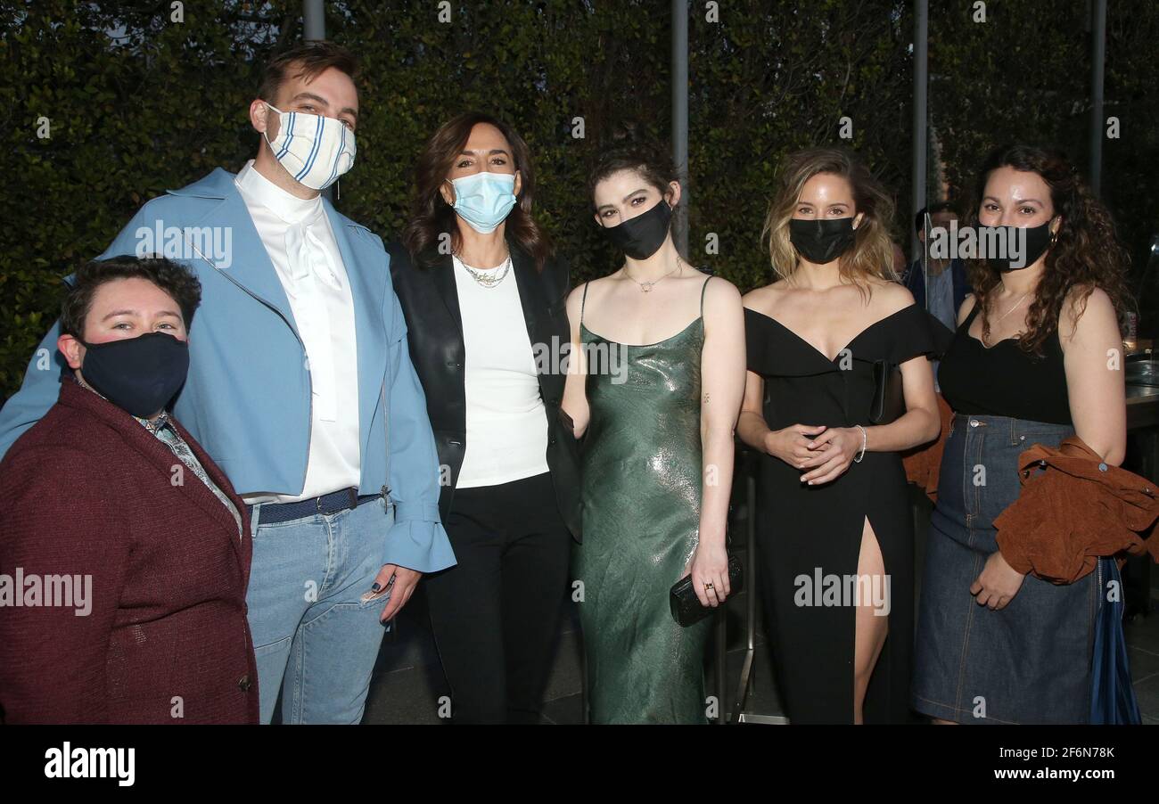 Los Angeles, CA -April 1 - Kieran Altmann, Katie Schiller, Polly Draper
