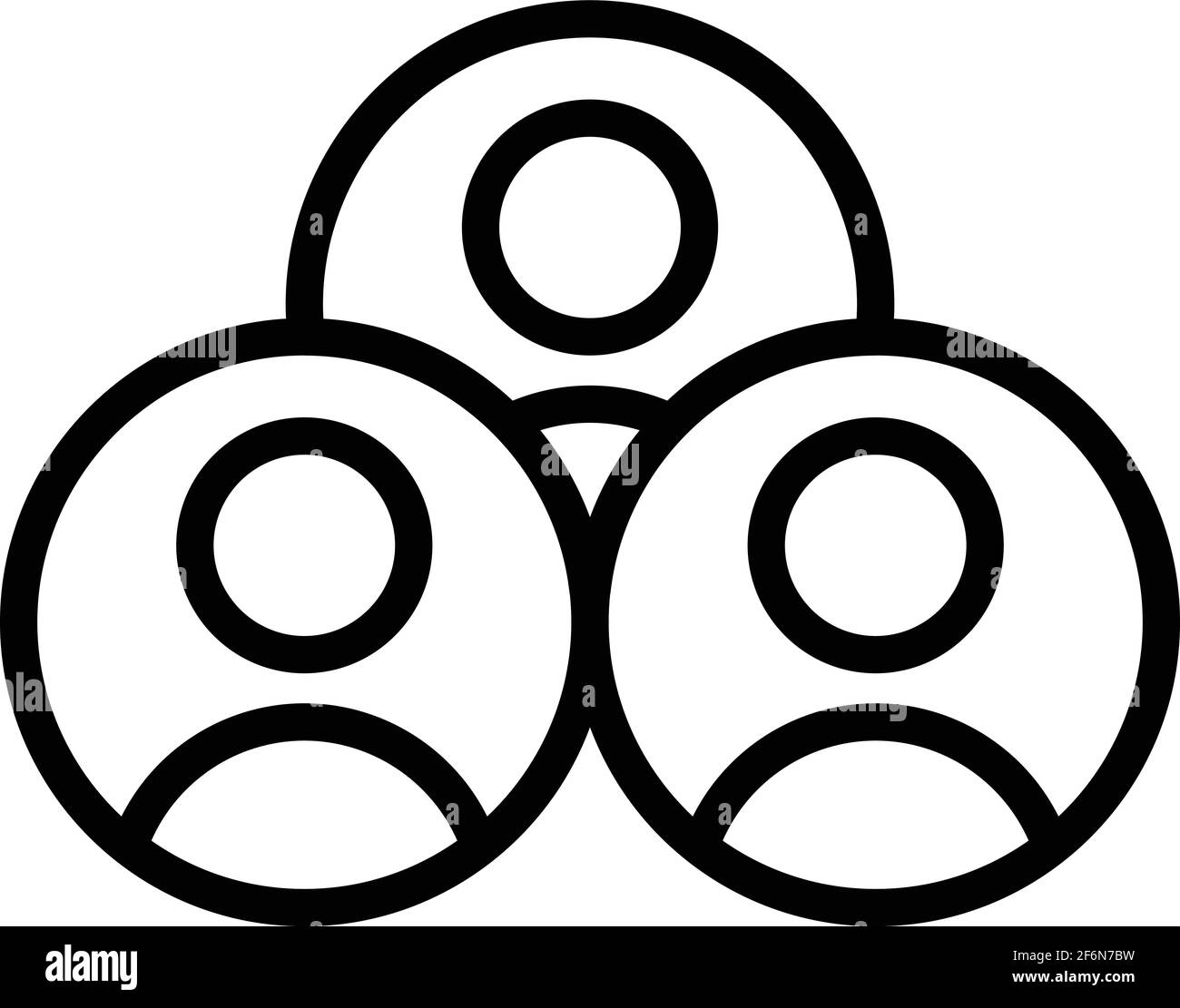 Crew staff icon. Outline Crew staff vector icon for web design isolated ...