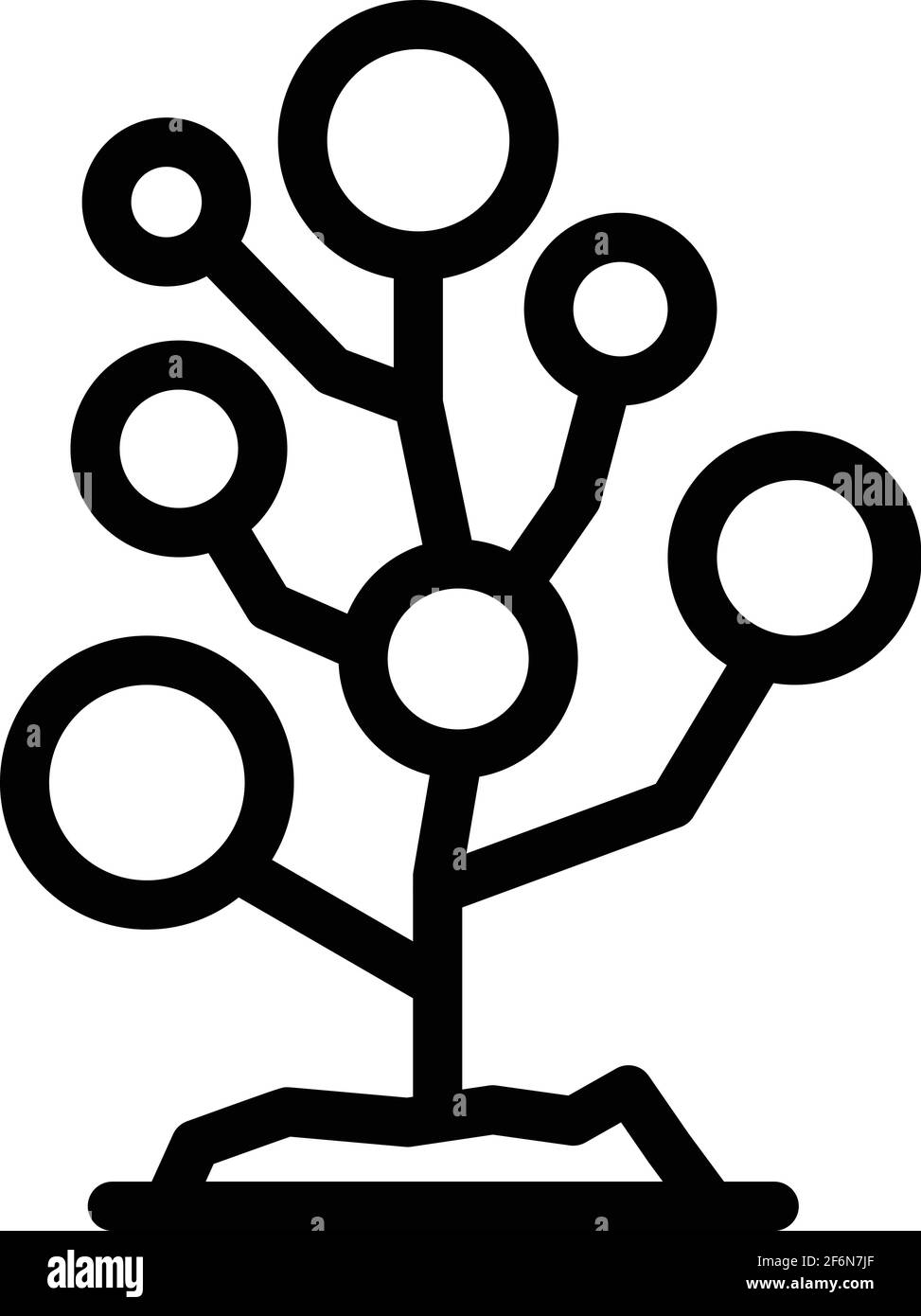 Fruit bush icon. Outline Fruit bush vector icon for web design isolated ...