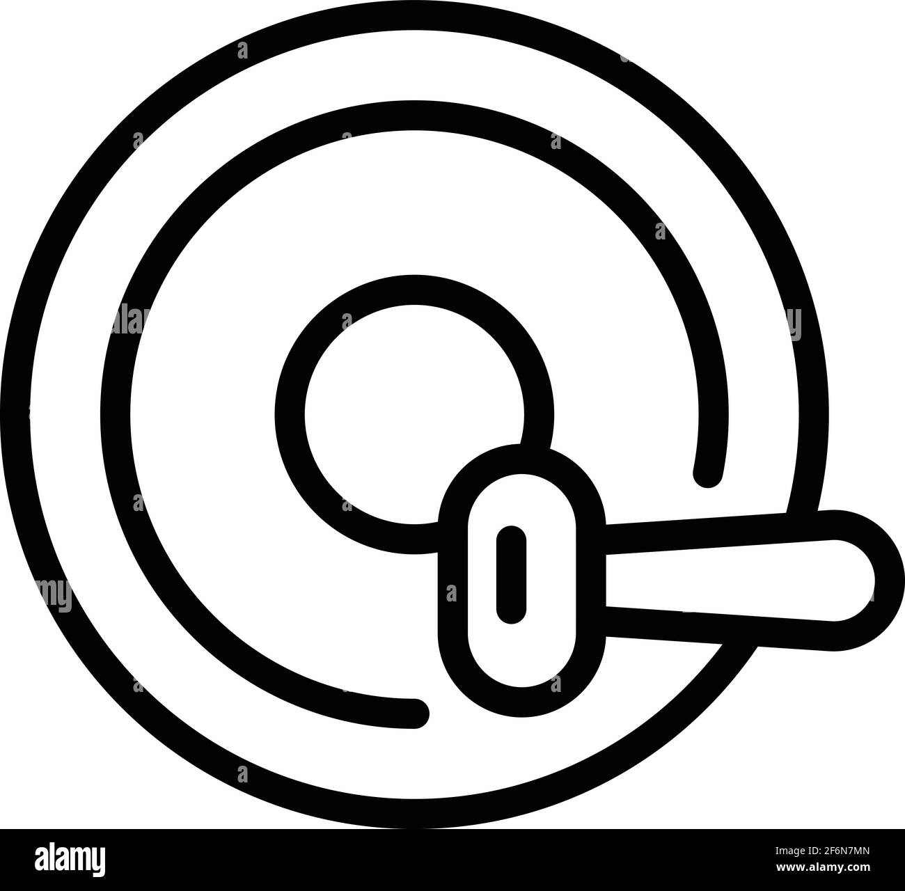 Meditation instrument icon. Outline Meditation instrument vector icon ...