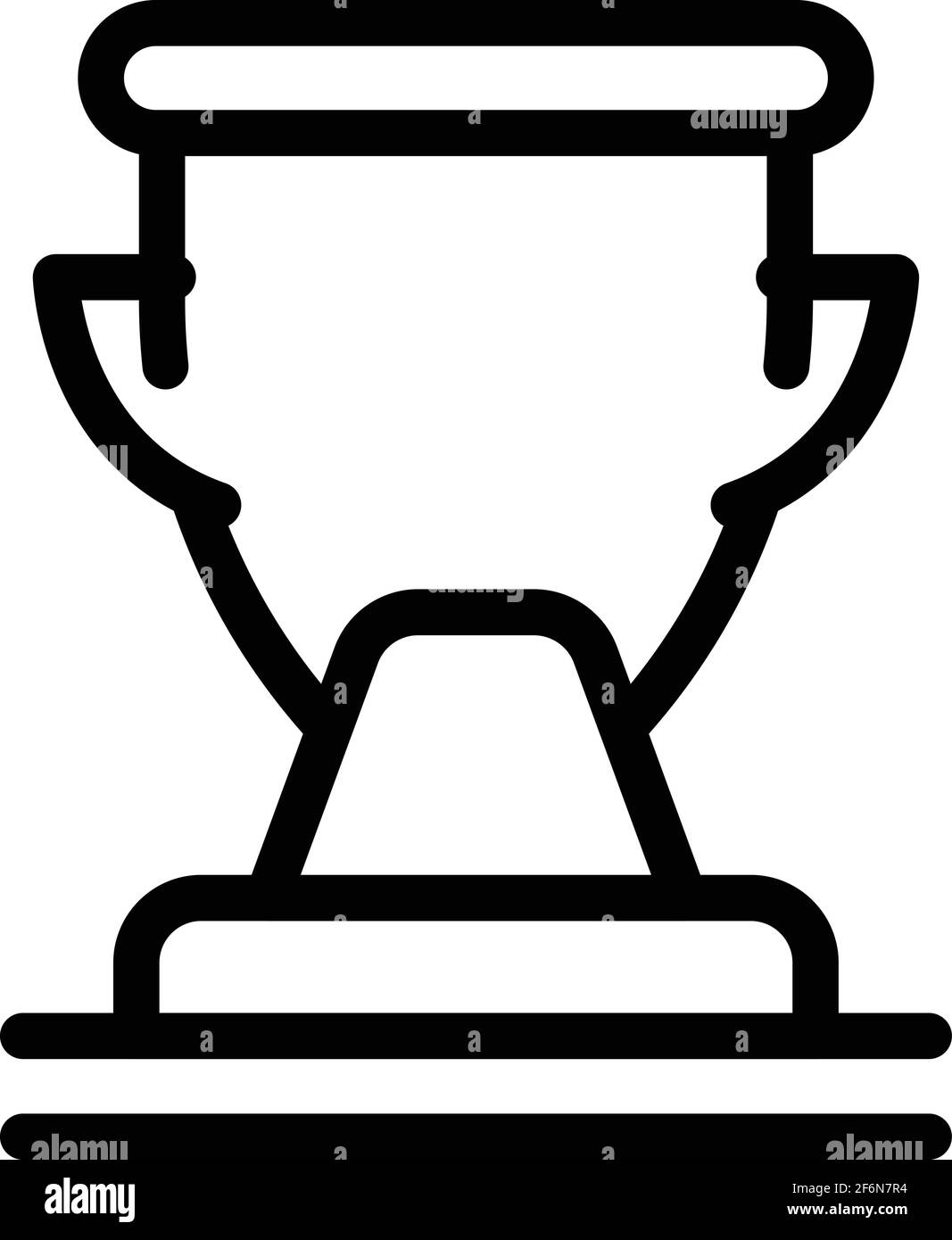 Modern soccer cup icon. Outline Modern soccer cup vector icon for web ...
