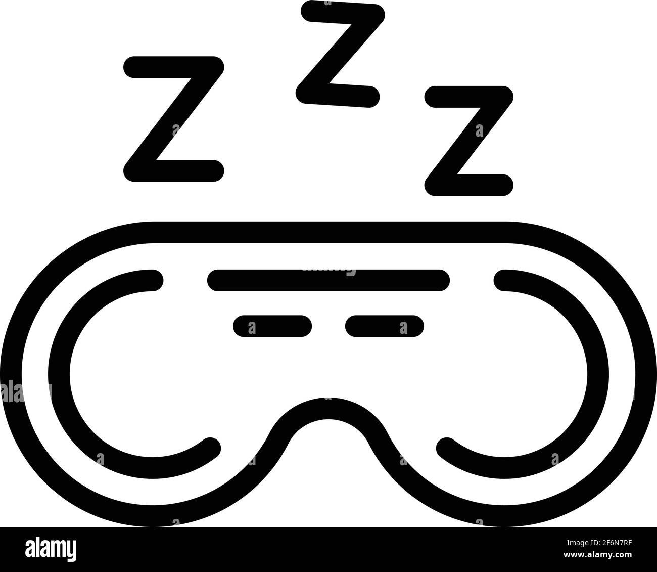 Sleep therapy icon. Outline Sleep therapy vector icon for web design isolated on white background Stock Vector