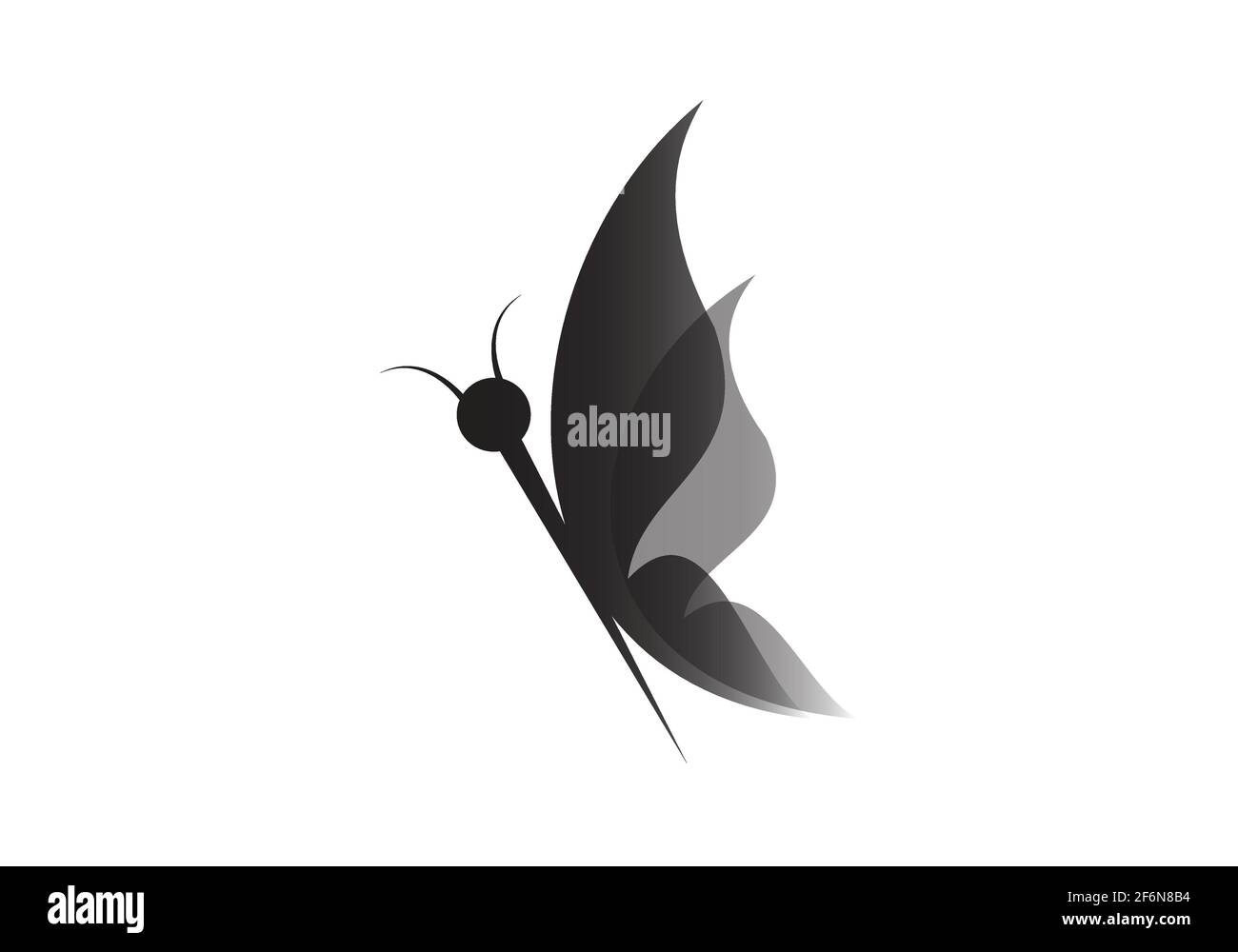 Butterfly logo design and icon template. Vector illustration Stock ...