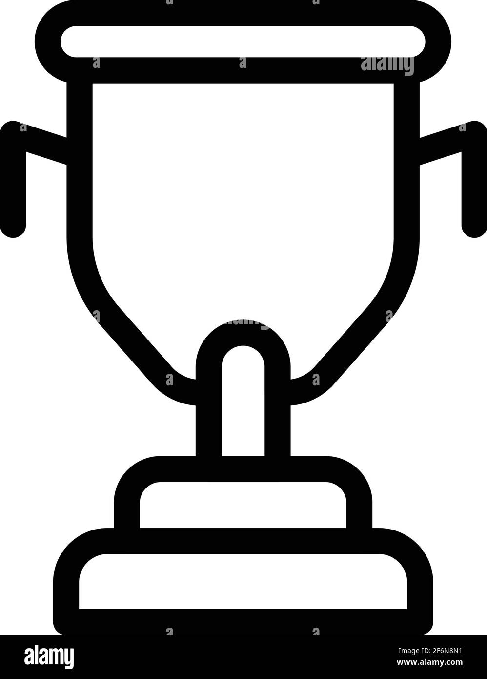 Modern football cup icon. Outline Modern football cup vector icon for