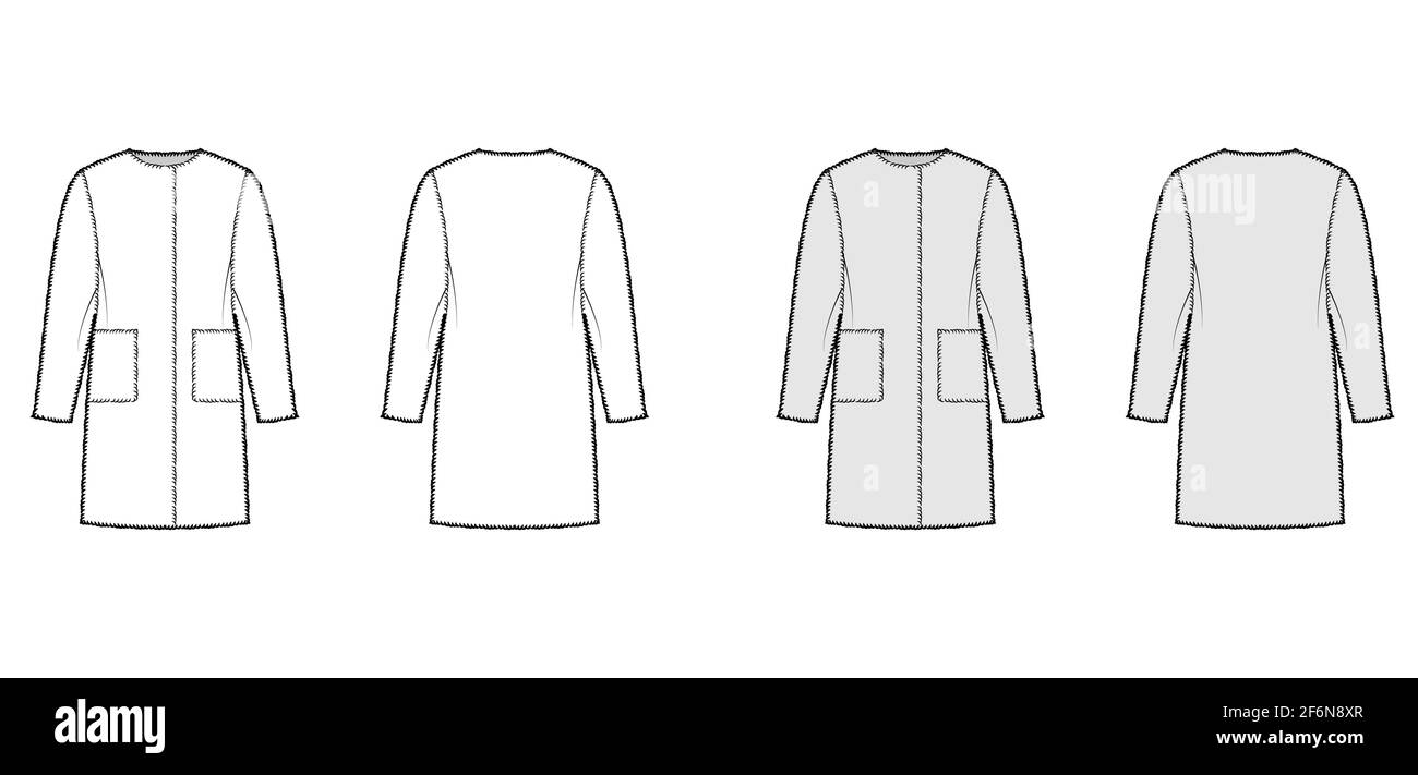 Knee length top teddy bear coat