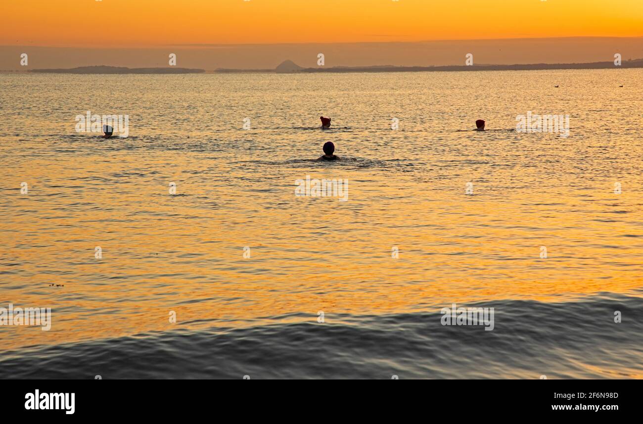 Portobello, Edinburgh, Scotland, UK weather. 2nd April 2021. Good
