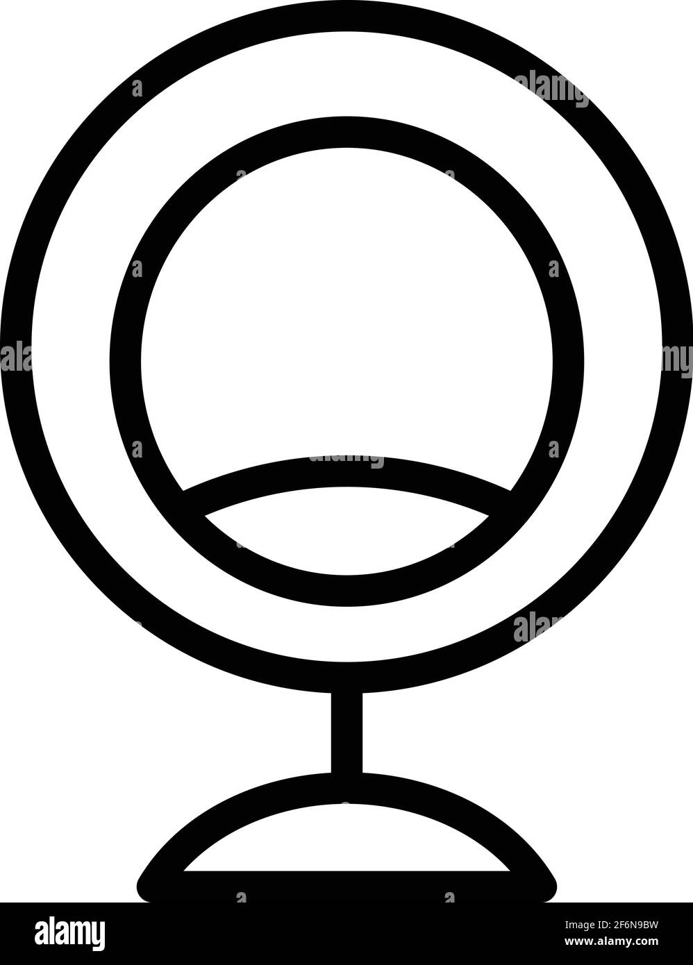 Cozy armchair icon. Outline cozy armchair vector icon for web design ...