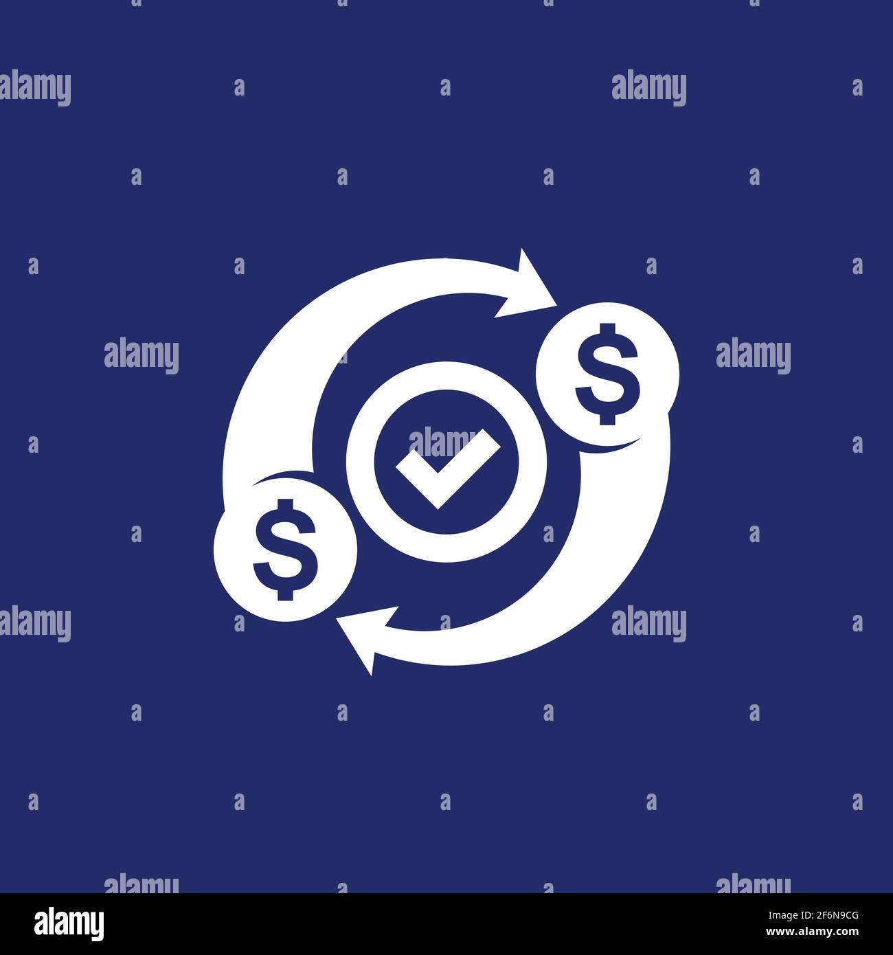 costs optimization, efficiency icon, money concept Stock Vector