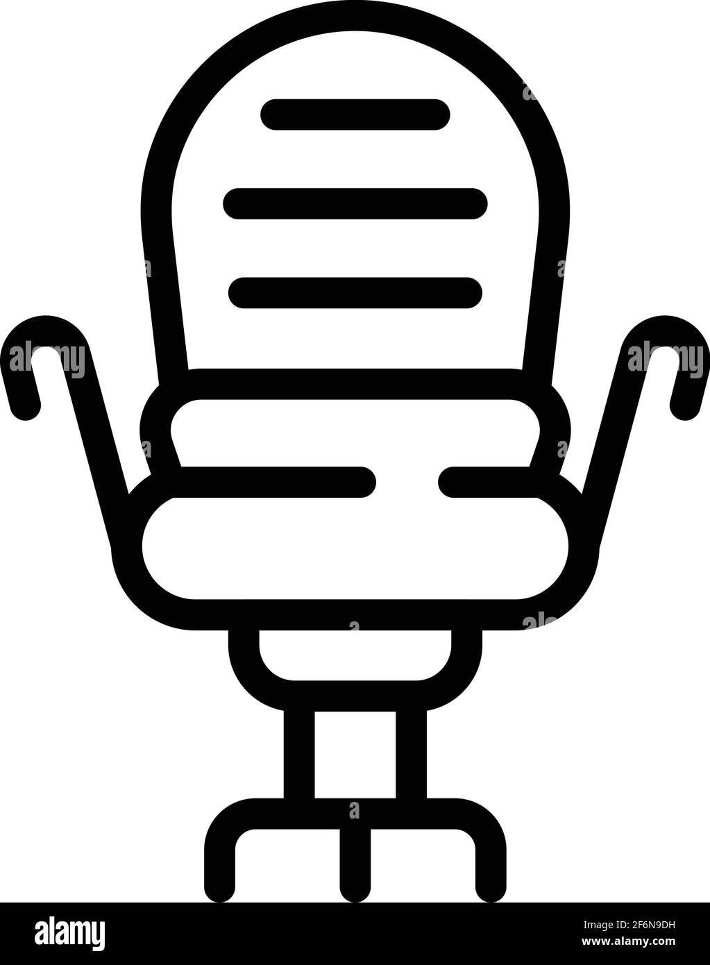Cozy armchair icon. Outline cozy armchair vector icon for web design ...