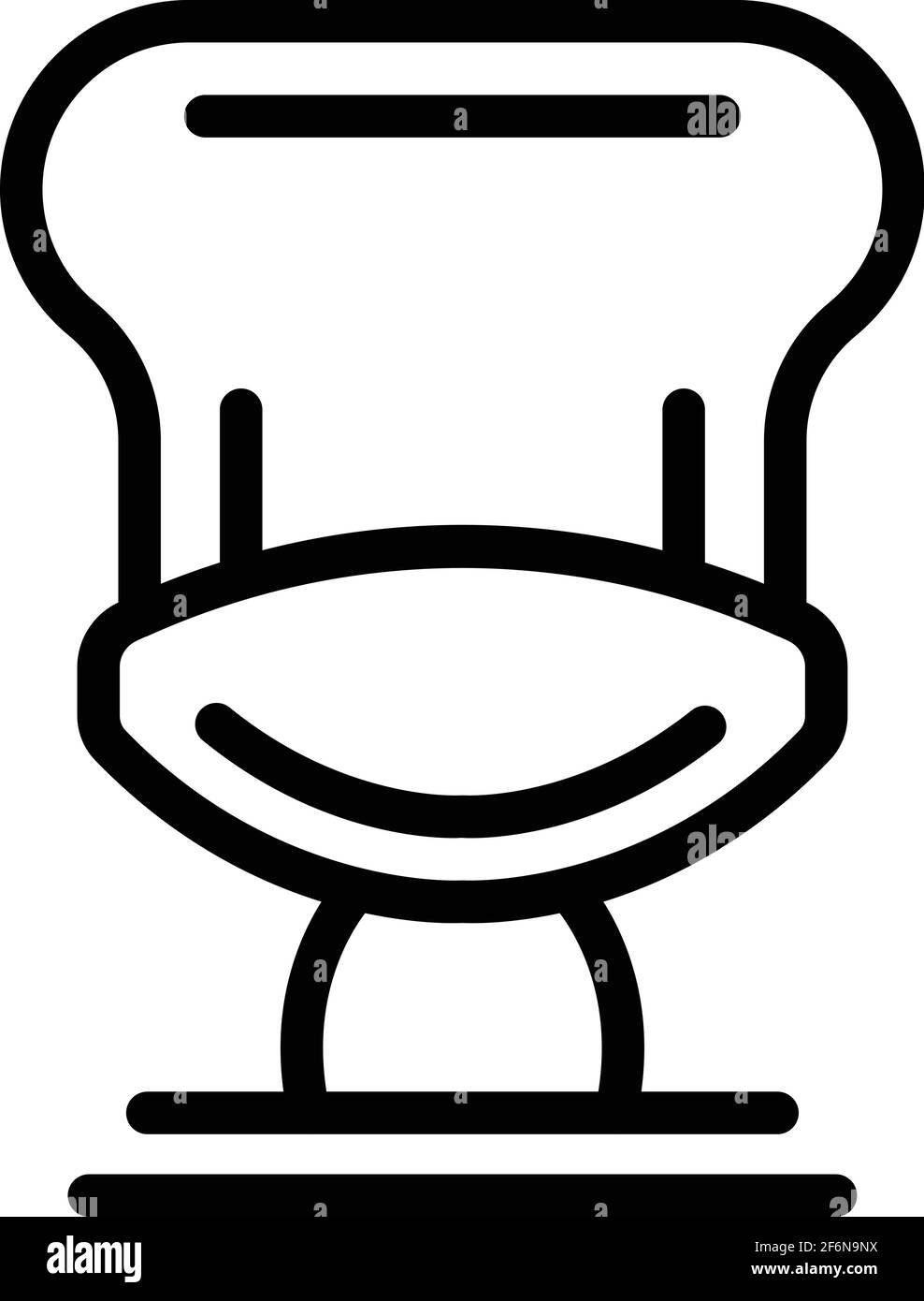 Chair armchair icon. Outline chair armchair vector icon for web design ...