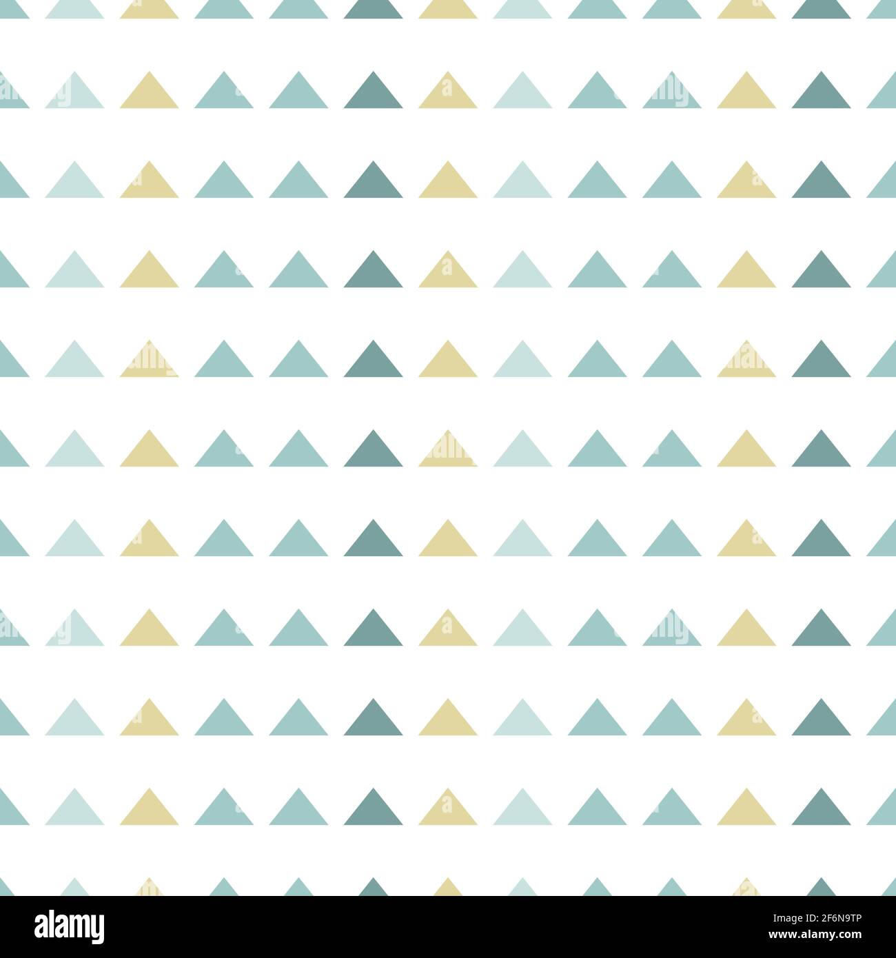 Abstract ornament with blue and yellow triangles on white background ...