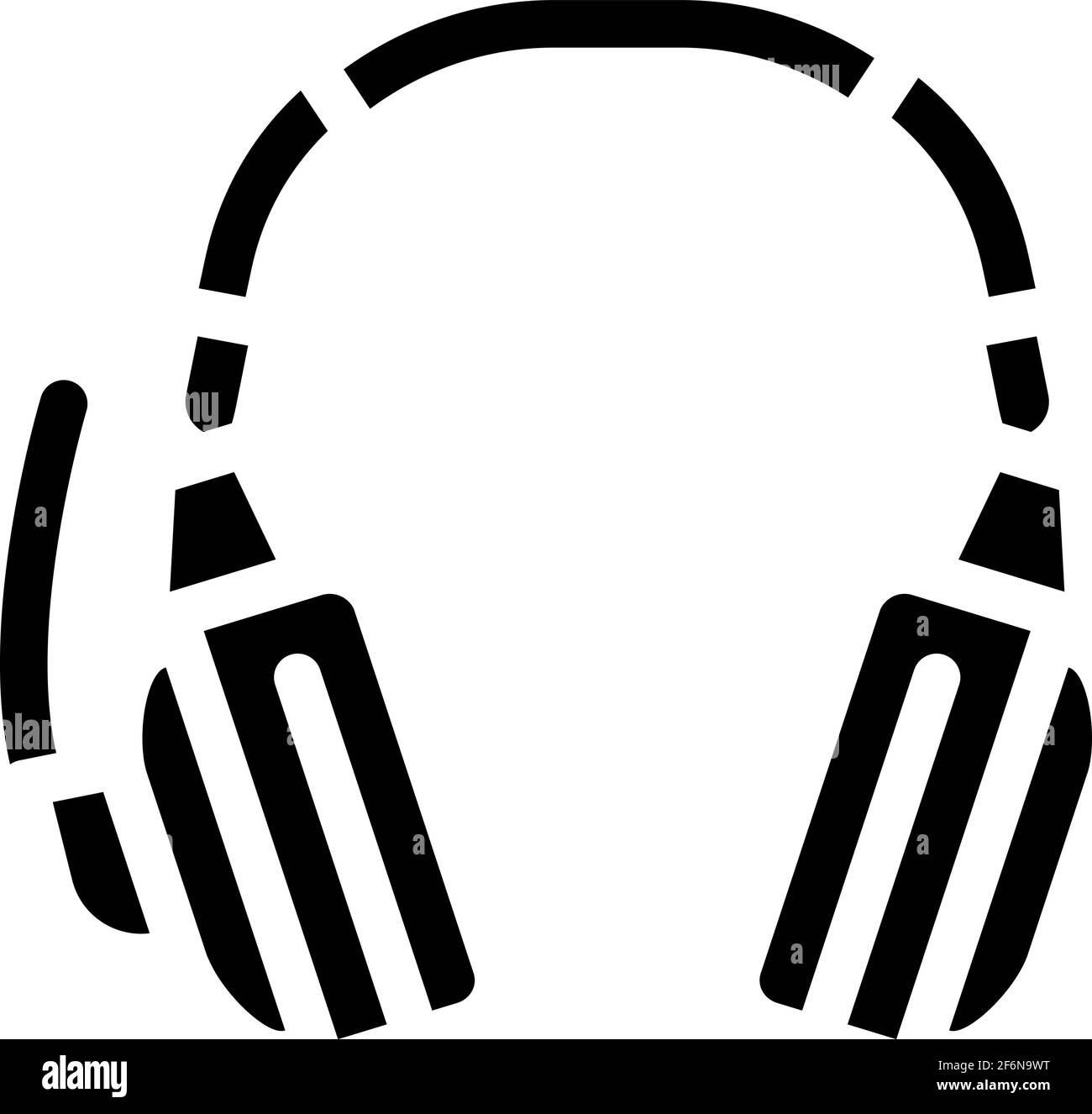 headphones accessories icon vector glyph illustration Stock Vector
