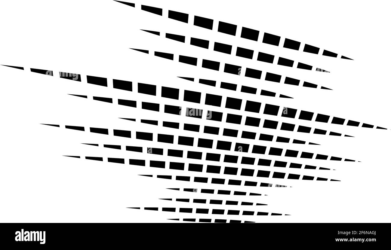 Line Pattern Spatial Dynamic dashed lines, stripes. 3D Lines in perspective with gaps ...
