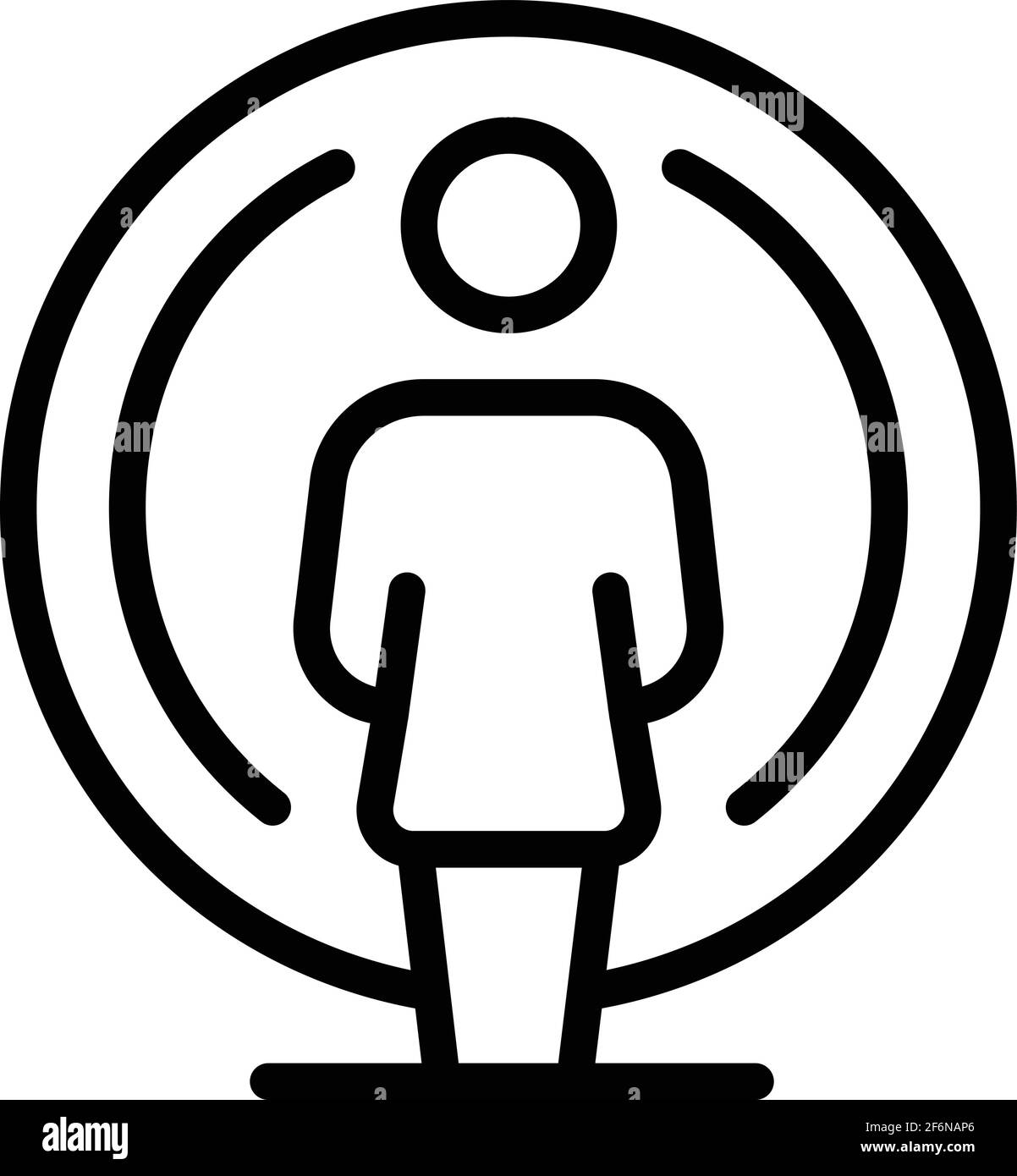 Human immune icon. Outline human immune vector icon for web design ...