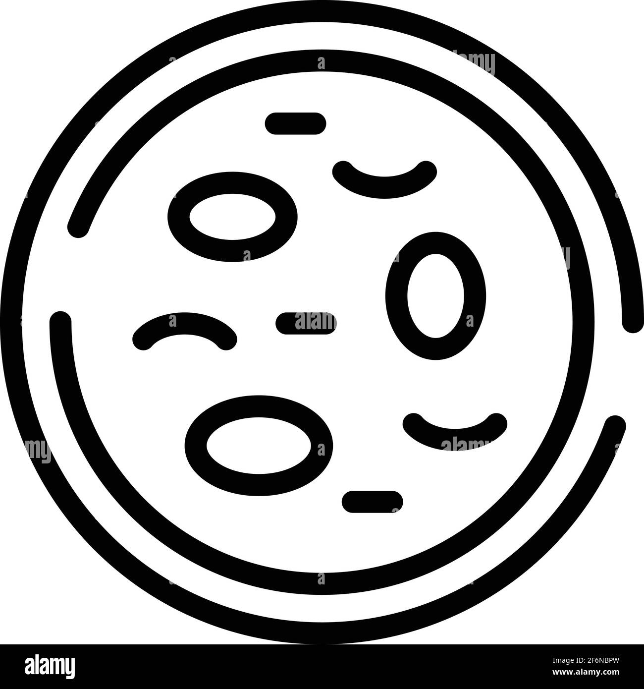 Petri dish icon. Outline petri dish vector icon for web design isolated ...