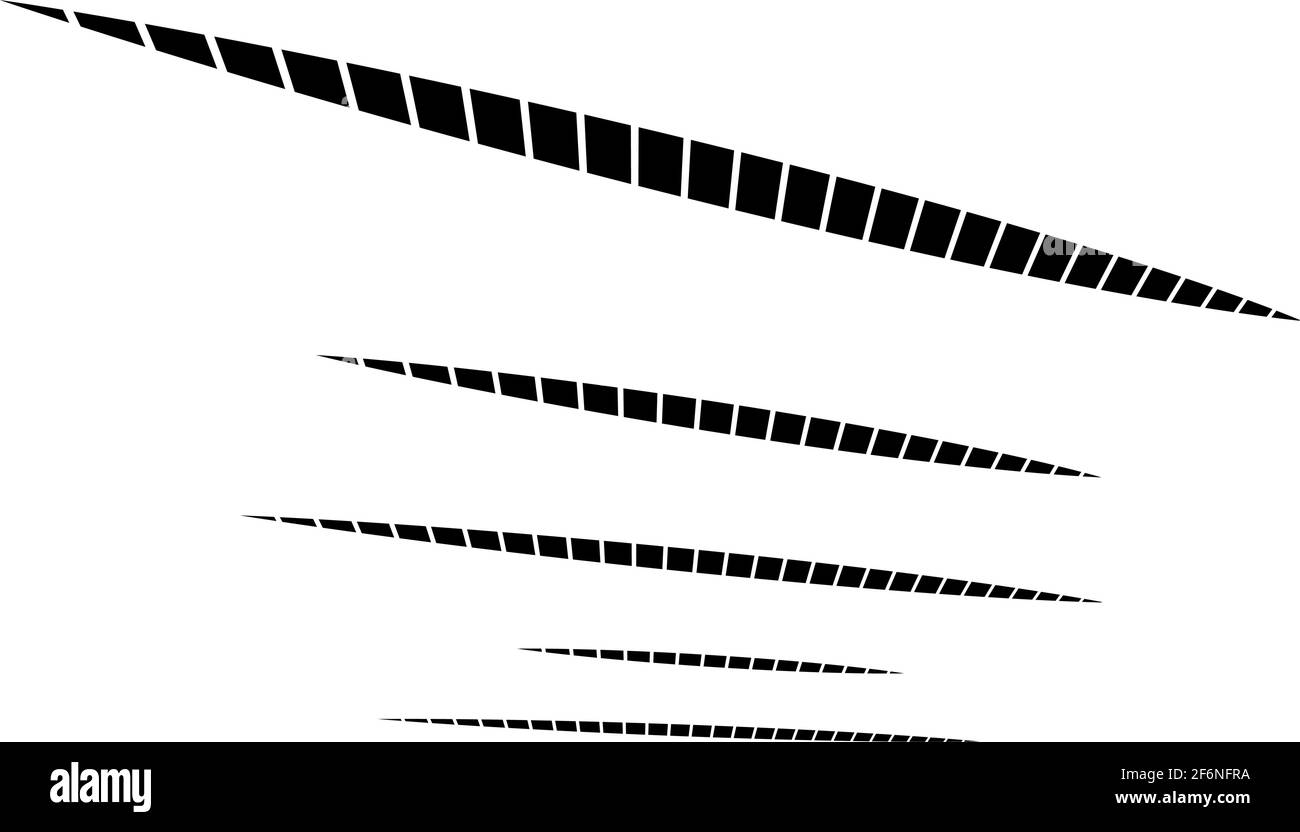 Dynamic dashed lines, stripes. 3D Lines in perspective with gaps ...