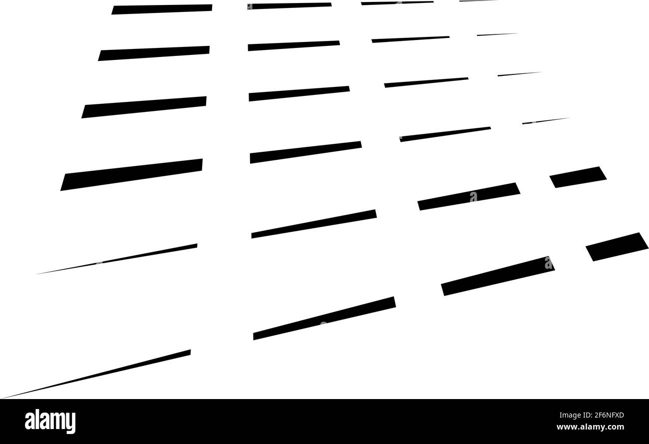 Dynamic dashed lines, stripes. 3D Lines in perspective with gaps ...