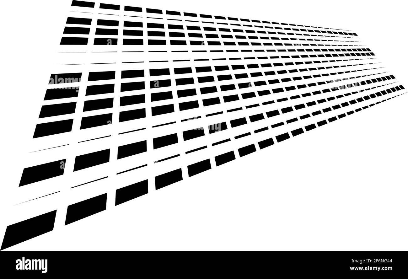 Dynamic dashed lines, stripes. 3D Lines in perspective with gaps ...