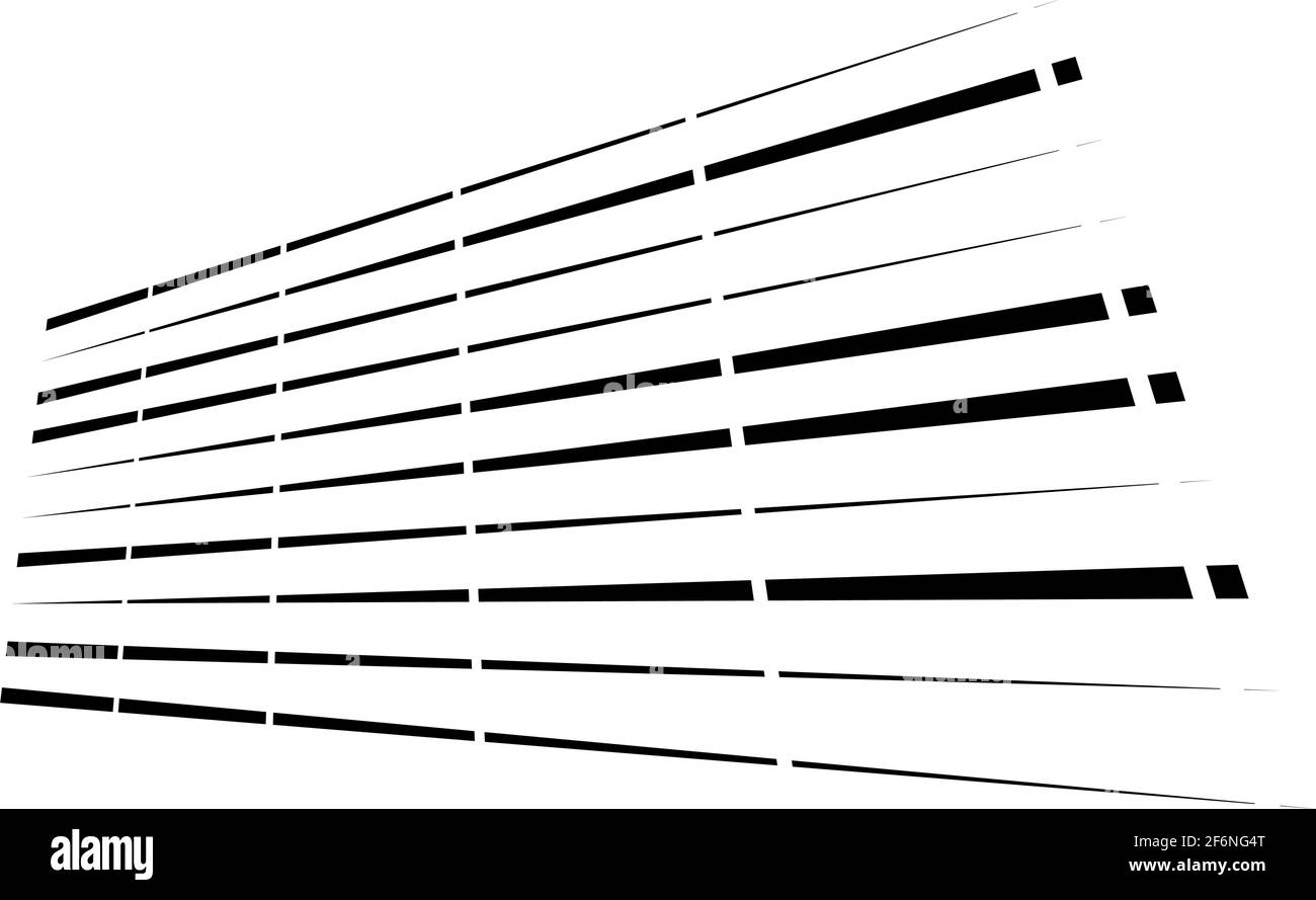 Dynamic dashed lines, stripes. 3D Lines in perspective with gaps ...
