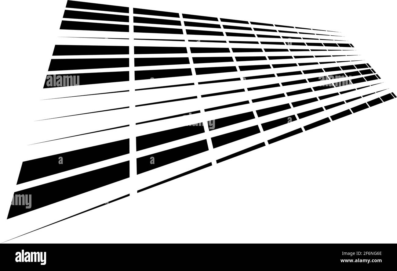 Dynamic dashed lines, stripes. 3D Lines in perspective with gaps ...