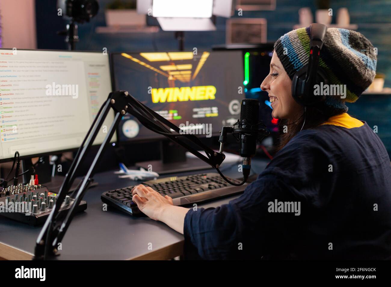 Game over for man streamer playing online shooter game using modern ...