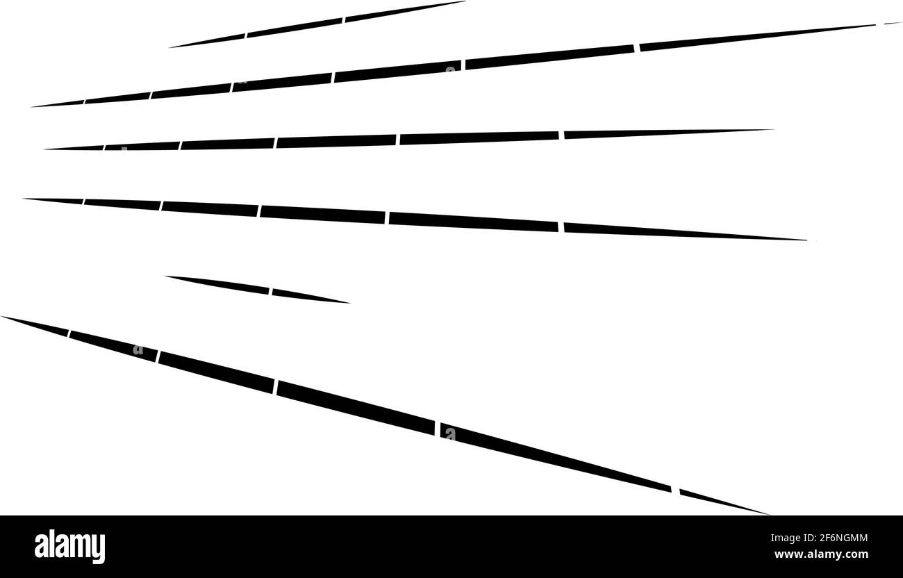 Line Pattern Spatial Dynamic dashed lines, stripes. 3D Lines in perspective with gaps ...