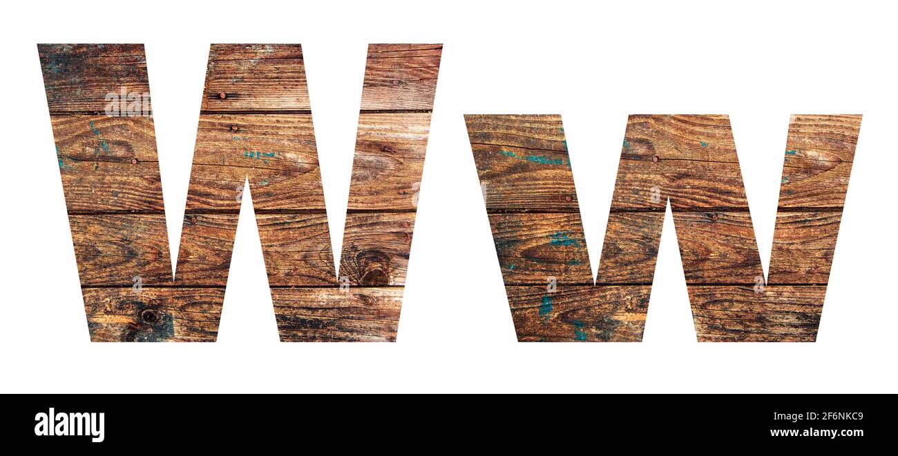 W typography font letter type hi-res stock photography and images - Alamy