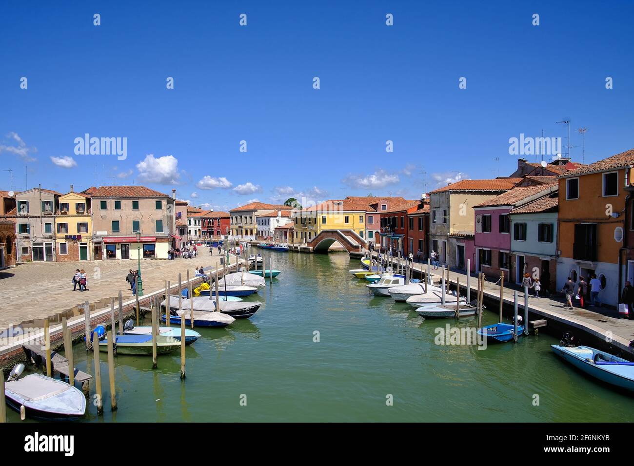 Murano, Italy - April 27, 2019 : Panoramic view of the island of Murano Italy Stock Photo