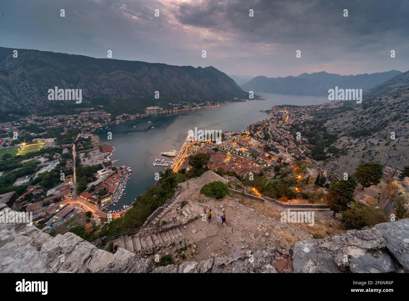 Looking from the ancient 16th century ramparts that are spread across ...