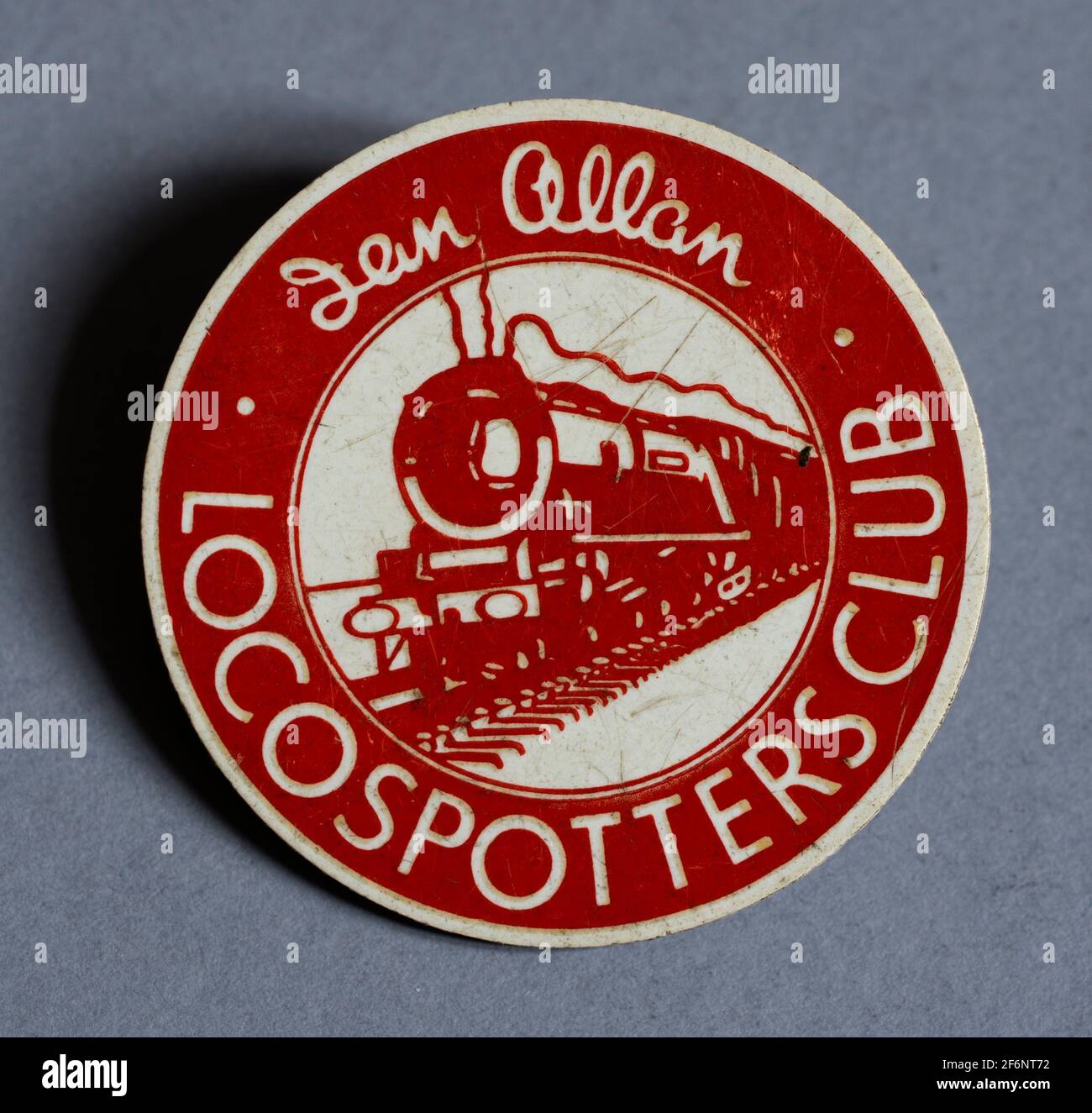 Ian Allan Locospotters Club plastic badge, London Midland region. Stock Photo