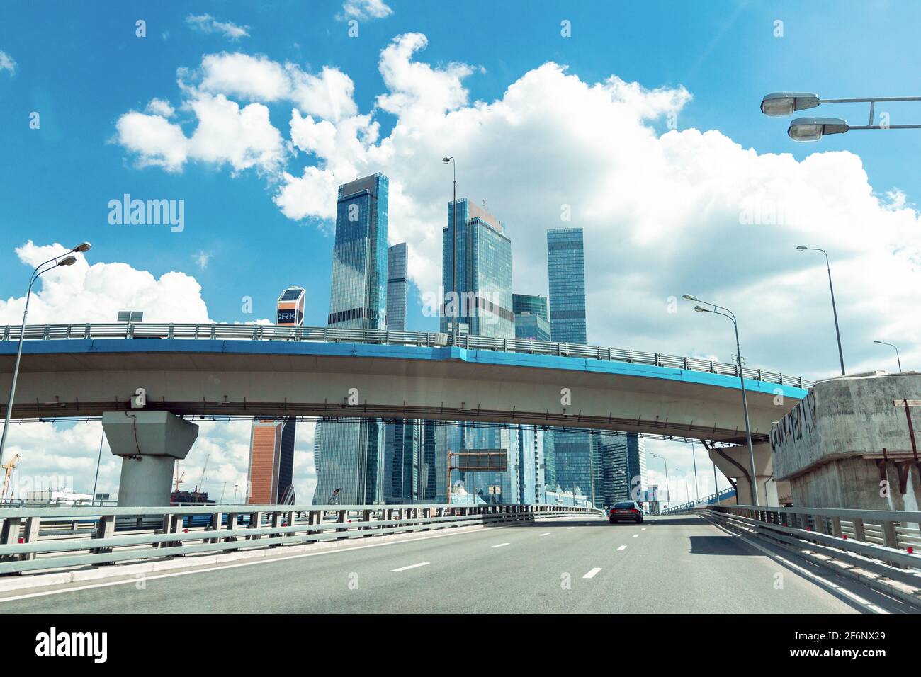 Moscow, Russia - July 12, 2020: International Business Center Moscow-City. City of the future. Stock Photo