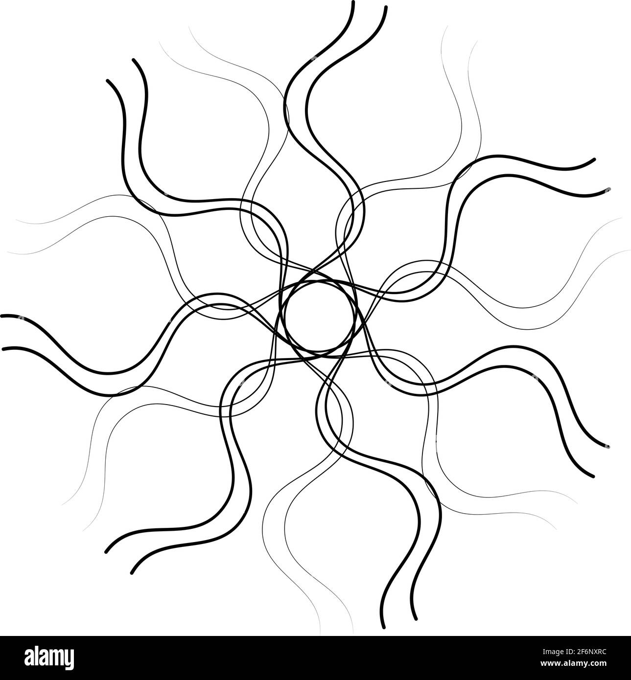 Criss crossing wavy lines Black and White Stock Photos & Images - Alamy