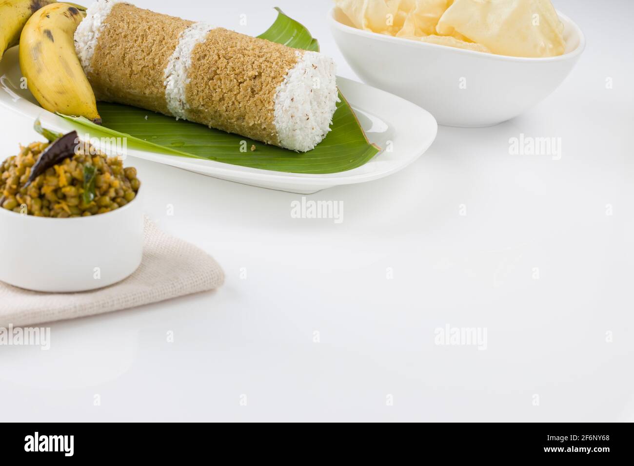 Kerala breakfast Wheat puttu,healthy steamed food which is the main