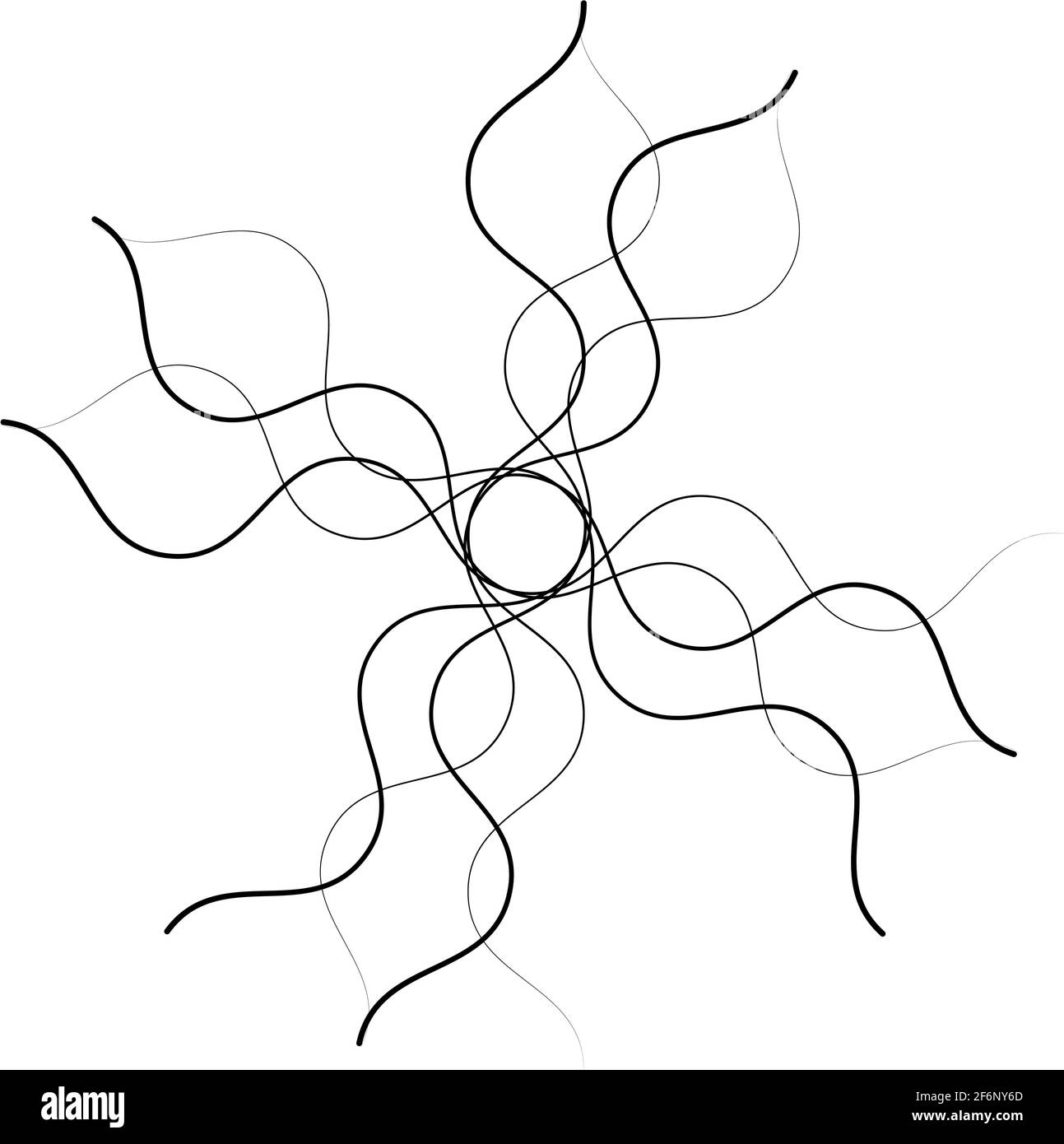 Criss crossing wavy lines Black and White Stock Photos & Images - Alamy