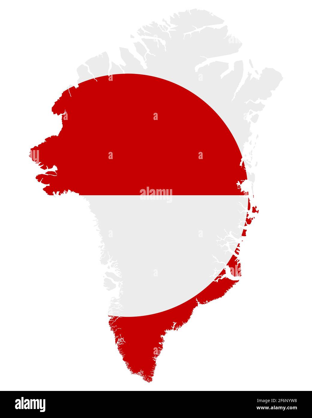 Flag in map of Greenland Stock Photo - Alamy
