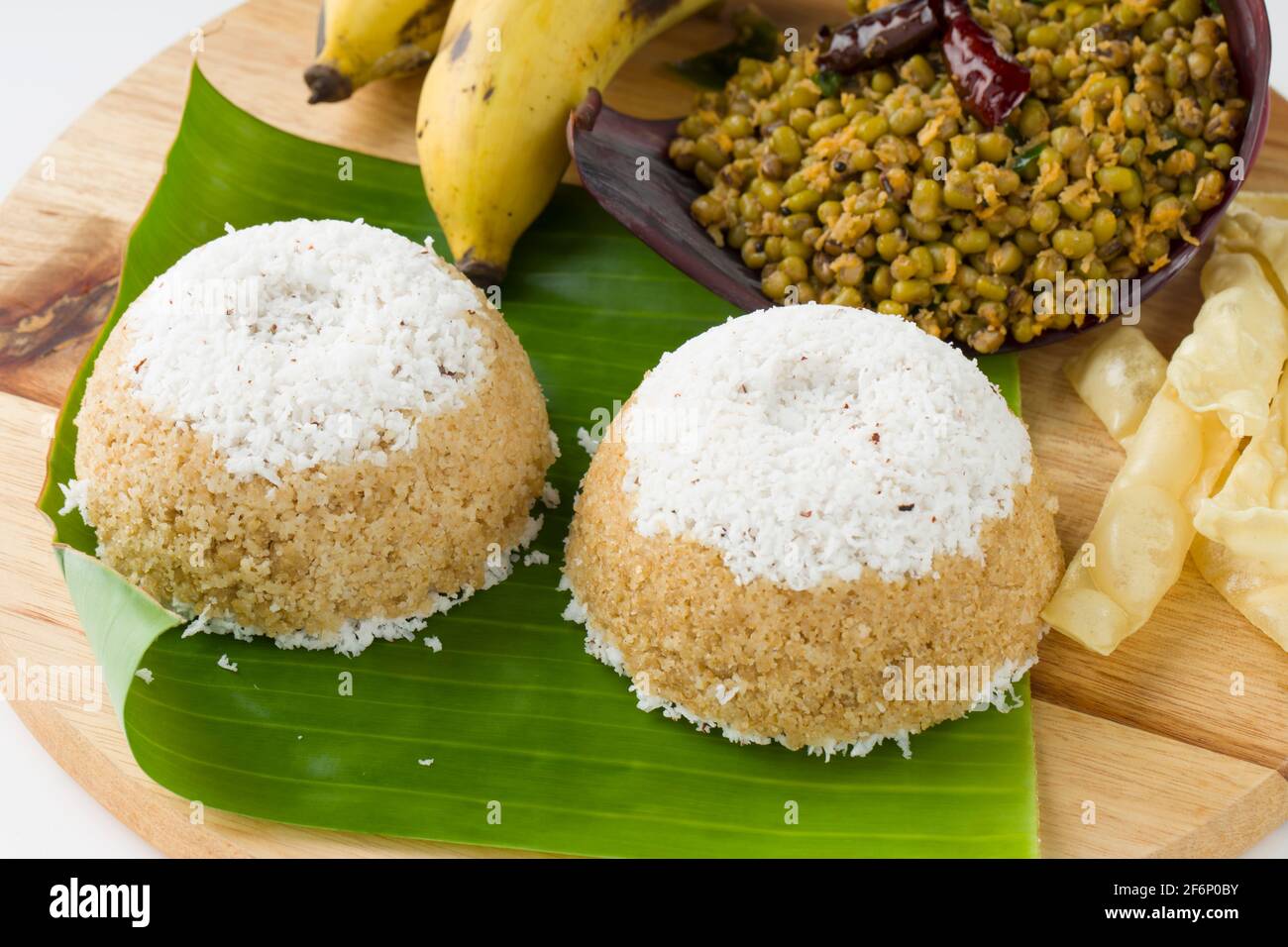 Kerala breakfast Wheat puttu,healthy steamed food which is the main