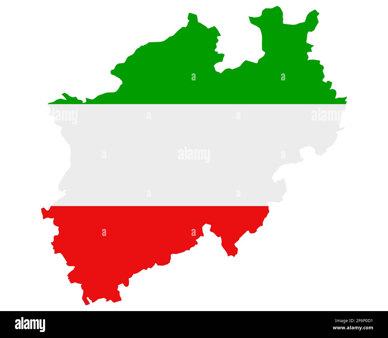 NORTH RHINE WESTPHALIA FLAG MAP visual data 3