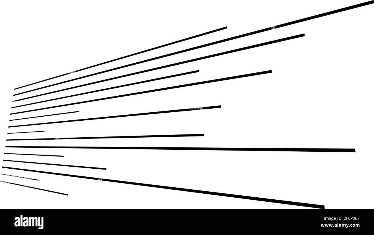 Dynamic 3D lines in perspective. Vanishing, diminishing lines, stripes ...